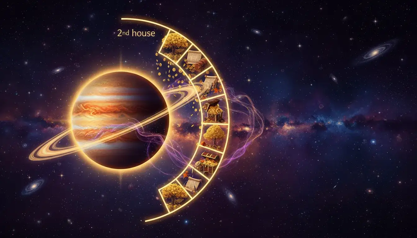 2nd House: Financial growth, values expansion, material abundance