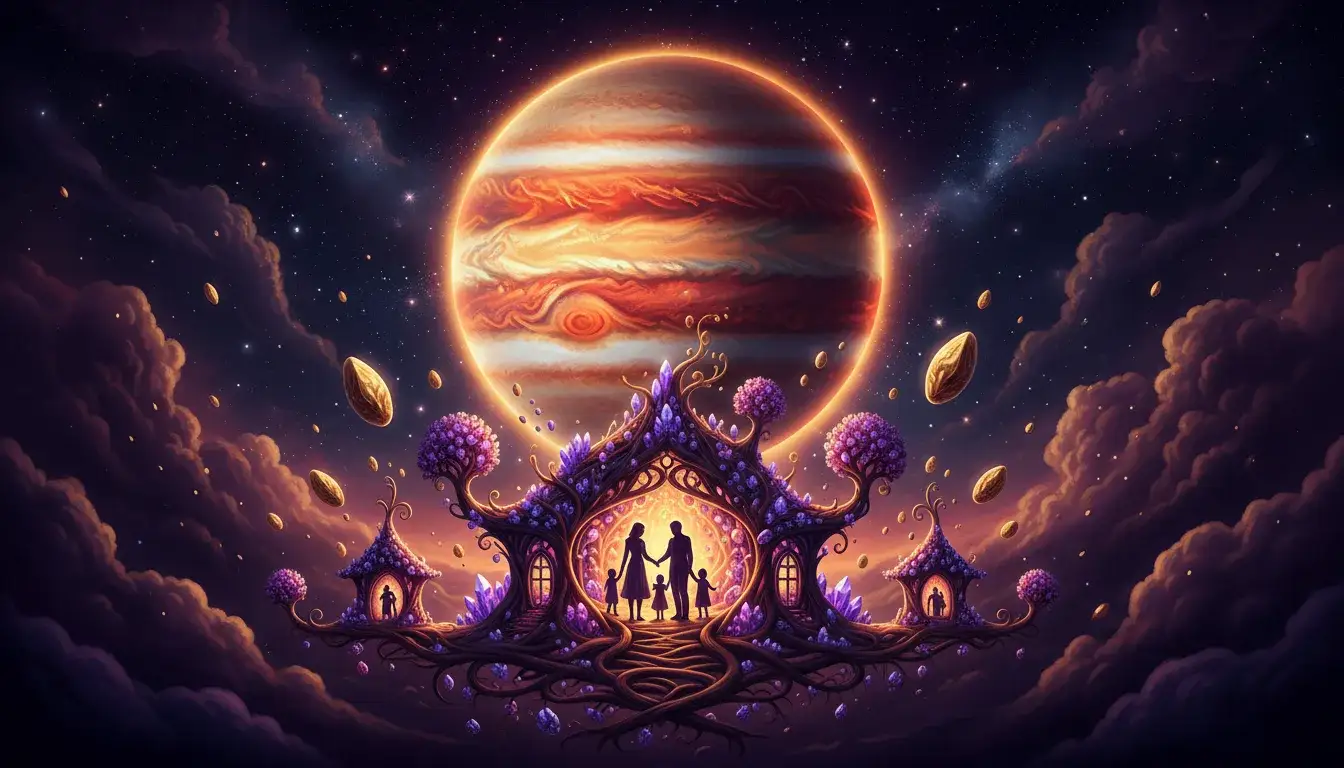 4th House: Family expansion, home growth, emotional abundance
