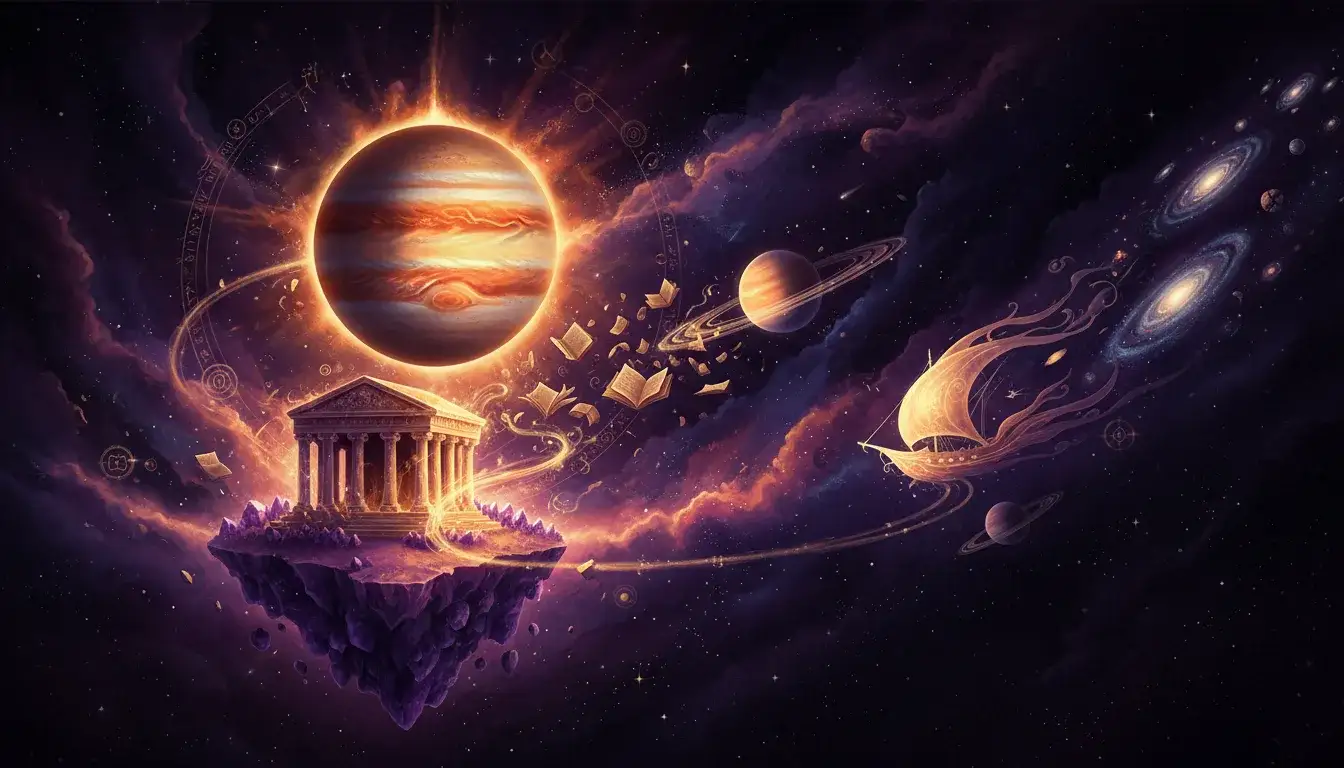 9th House: Natural home: philosophy, travel, higher education