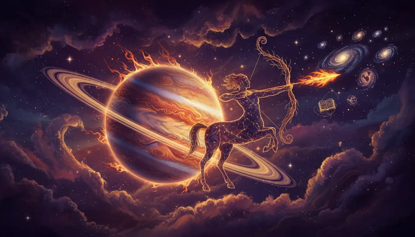 Jupiter in Sagittarius: Natural home: philosophy, travel, higher learning