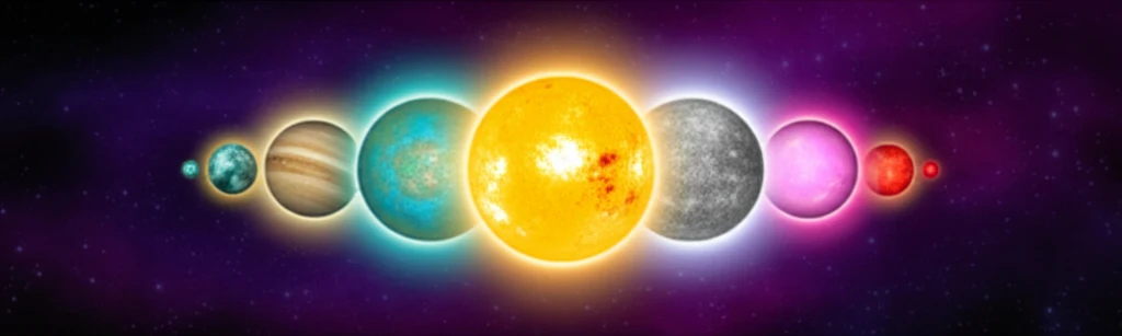 Personal Planets: The personal planets include the Sun, Moon, Mercury, Venus, and Mars. These move quickly and reflect core aspects of everyday behavior. They shape how a person thinks, feels, acts, and relates to their immediate environment. Their influence shows up in speech patterns, emotional responses, and relationship dynamics. Because of their speed, personal planets vary greatly from one person to another—even among those born close together. They form the foundation of individuality and self-expression.