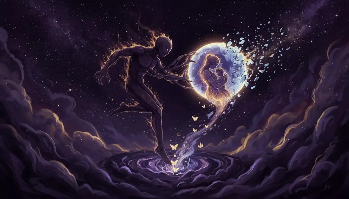Pluto square Moon: Emotional transformation, mother themes