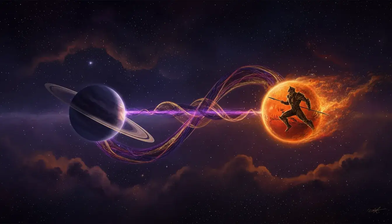 Saturn trine Mars: Disciplined action, sustained drive