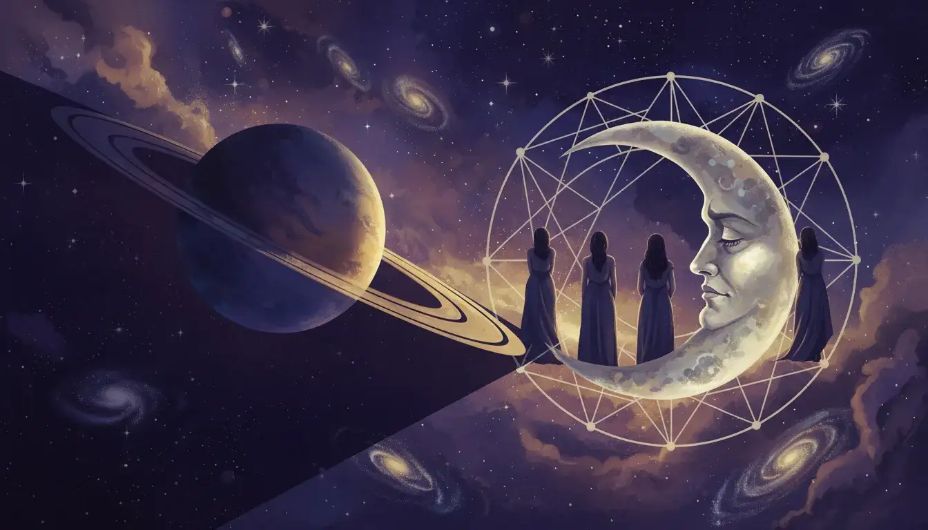Saturn square Moon: Emotional restriction, mother themes