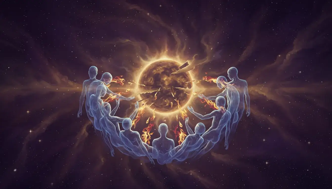 Sun in detriment in Aquarius: Emphasis on collective identity can blur individual ego. Struggles with personal recognition