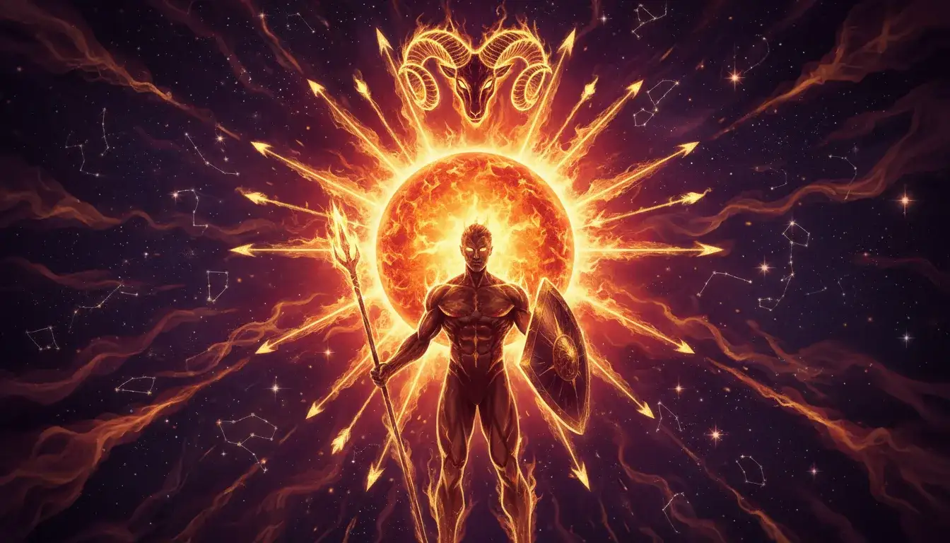 Sun exalted in Aries: Initiative and self-drive reach their peak. Boosts confidence, courage, clear sense of direction
