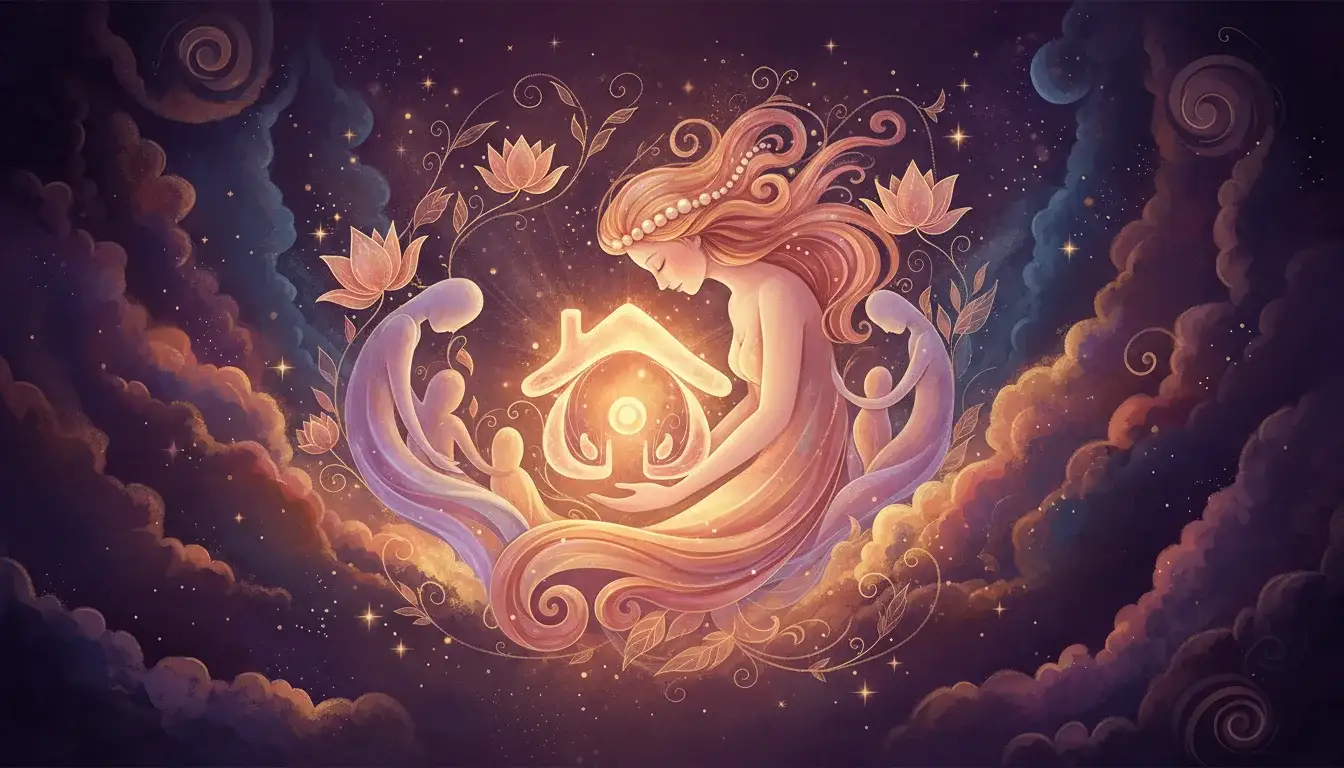 4th House: Love of home, family harmony, domestic beauty