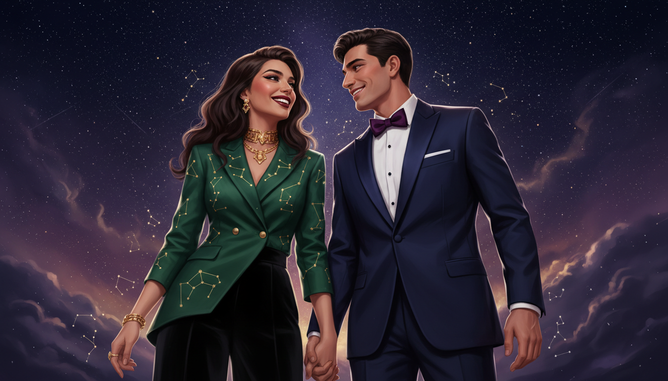 Pisces Man Personality Traits in Compatibility with Scorpio Woman 
  Pisces Man  — cosmic astrology digital illustration