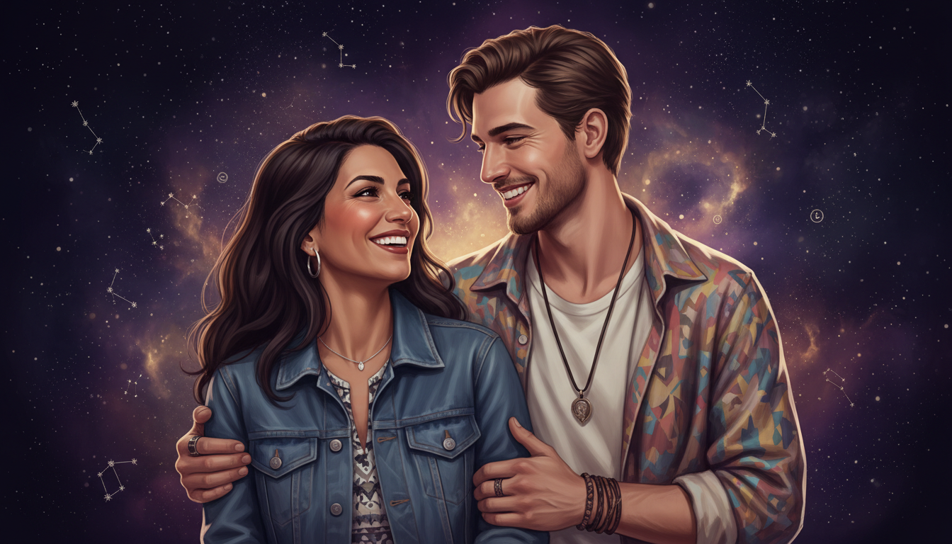 How to Attract an Aquarius Woman 
  
  
  Show intelligence and originality 
  
 — cosmic astrology digital illustration