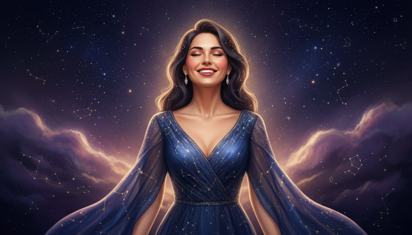 Cancer Fema in Marriage 
  Marriage appeals strongly to her. Commitment feels na — cosmic astrology digital illustration