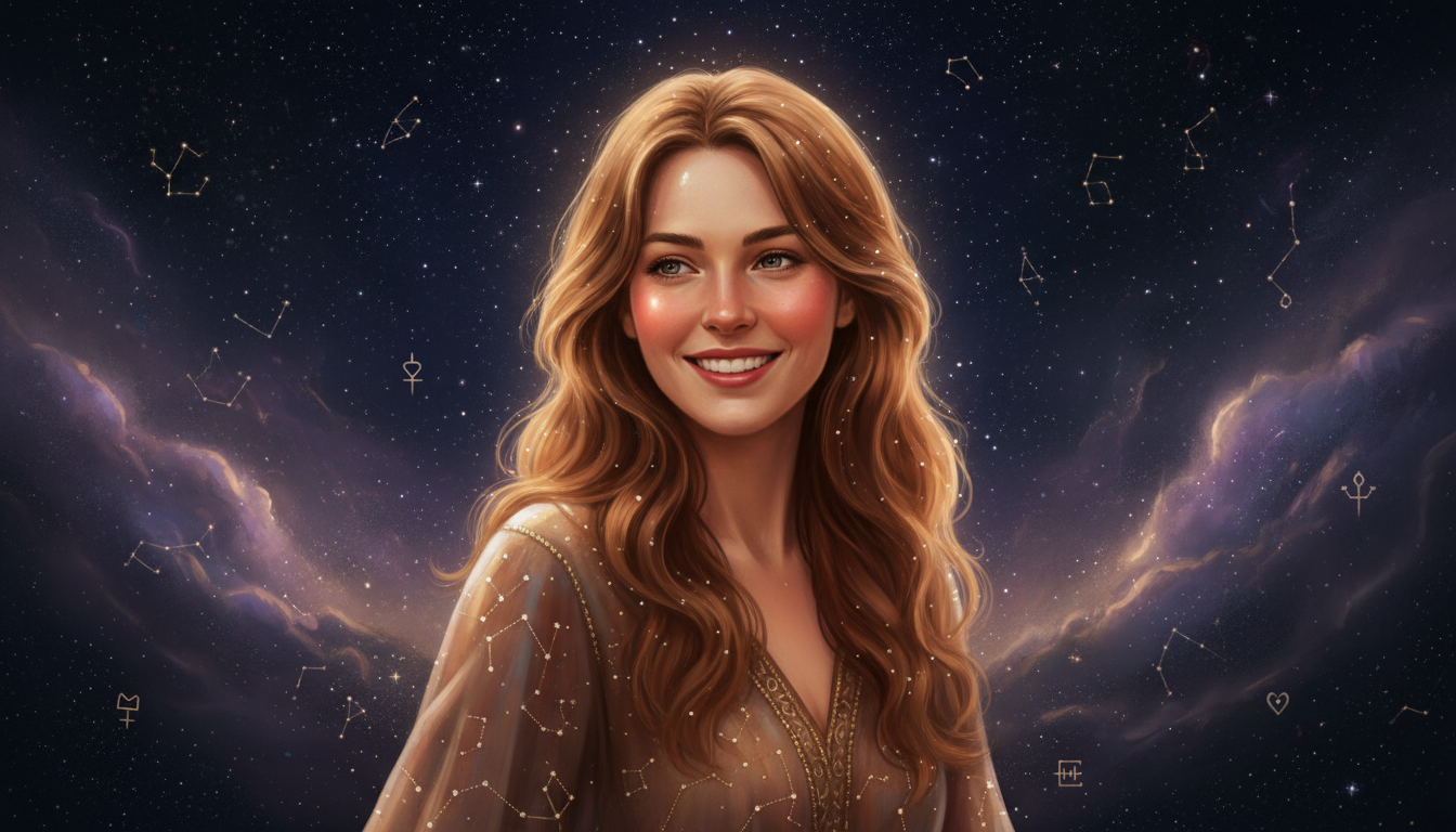 Cancer Woman Career and Work Personality 
  At work, she demonstrates dedication — cosmic astrology digital illustration