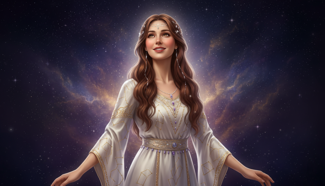 Capricorn Woman Family Life and Motherhood 
  Family holds serious meaning in he — cosmic astrology digital illustration