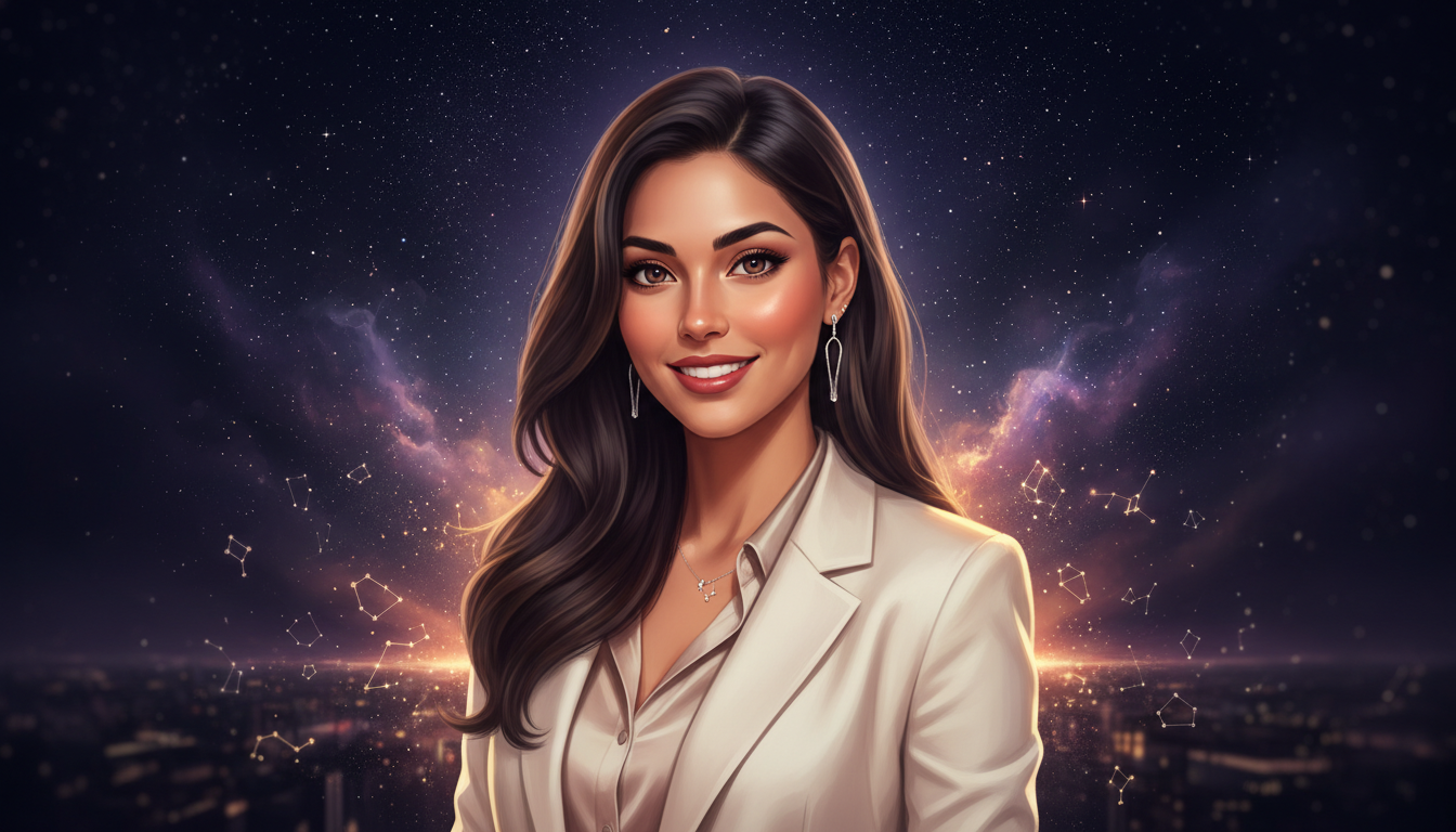 Capricorn Woman Secrets and Hidden Traits 
  Behind her calm expression lives st — cosmic astrology digital illustration