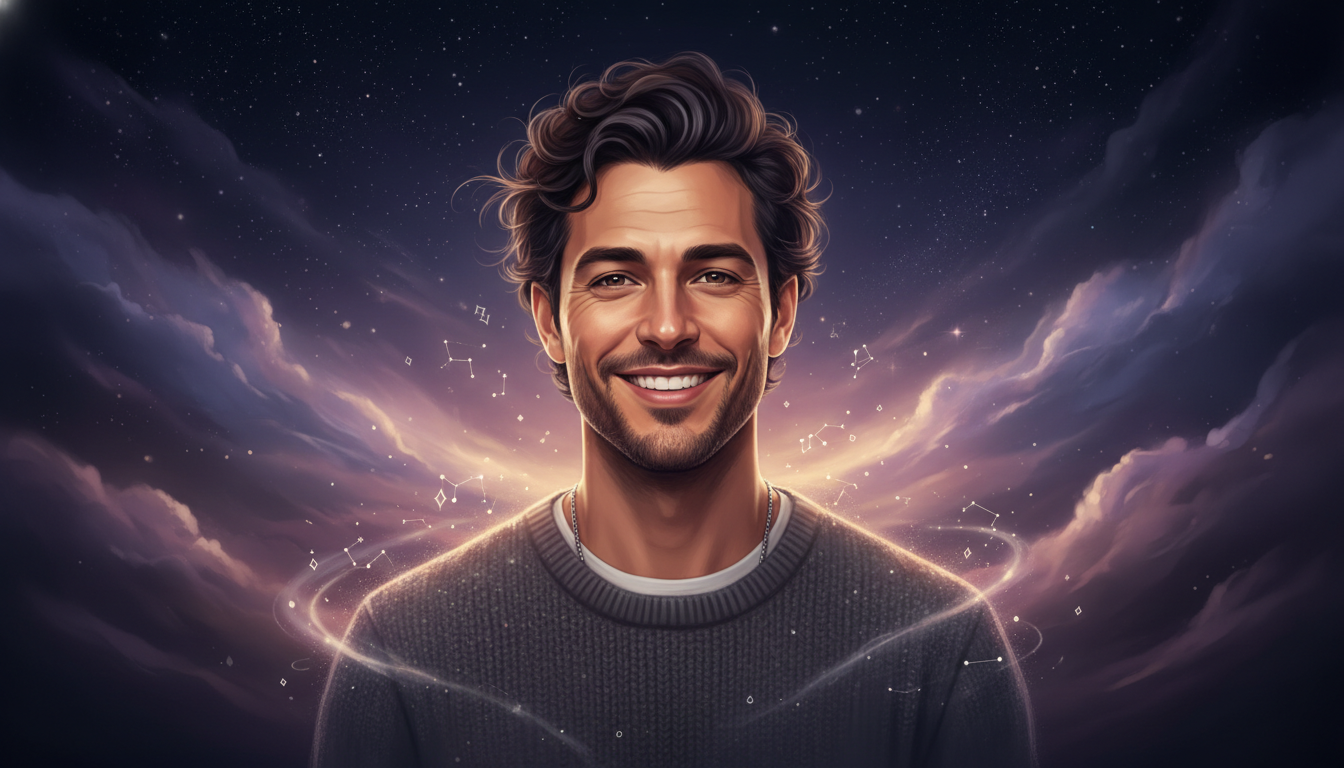 Virgo Man and Sex 
  The Virgo man intimacy style surprises many. Behind a reser — cosmic astrology digital illustration
