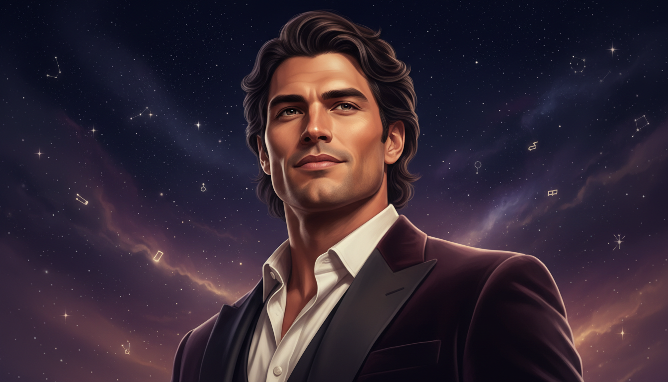 Libra Man Strengths 
  Libra man strengths center on diplomacy and connection. H — cosmic astrology digital illustration