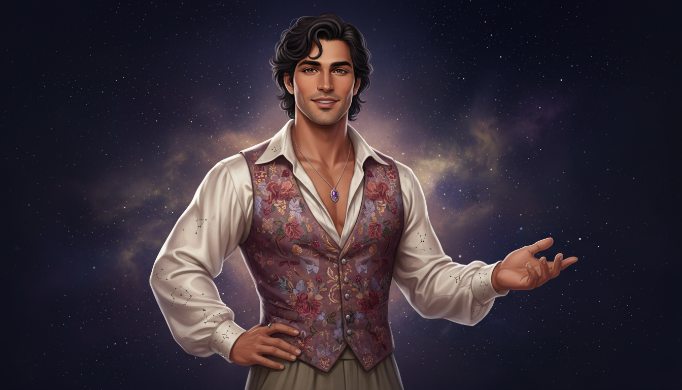 Signs a Leo Man Likes You 
  He increases attention quickly. Messages and calls  — cosmic astrology digital illustration