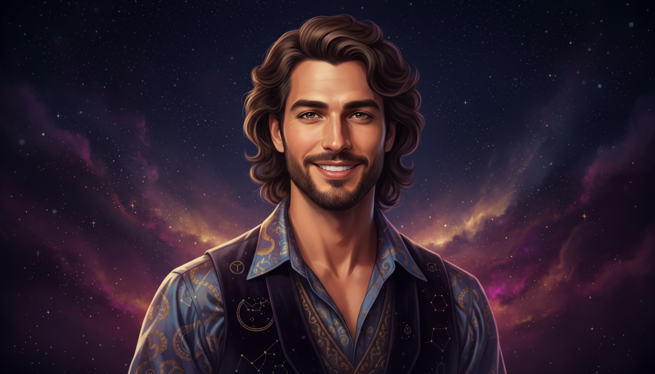 How to Attract a Sagittarius Man 
  Show independence and confidence. Personal a — cosmic astrology digital illustration