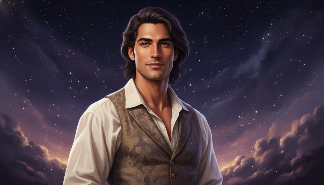 Conclusion: Understanding the Sagittarius Man 
  The Sagittarius man lives throu — cosmic astrology digital illustration