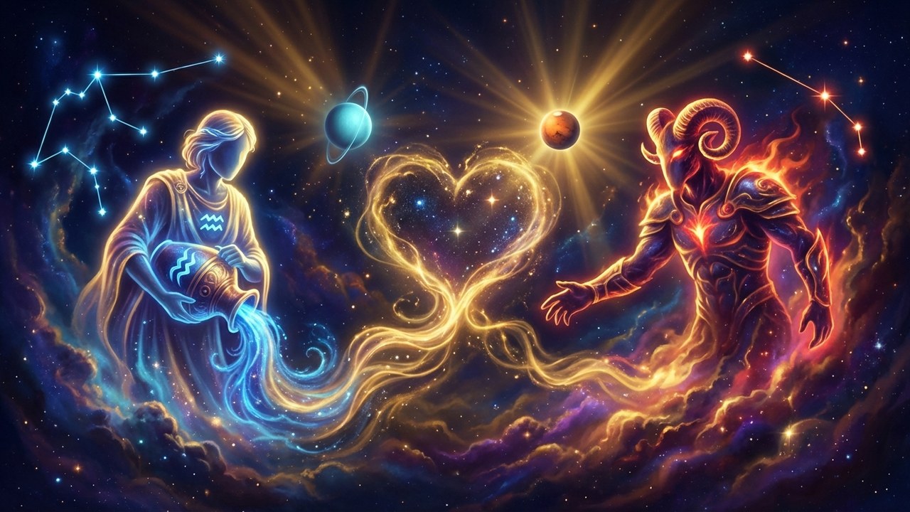 Aquarius Man and Aries Woman Love Compatibility