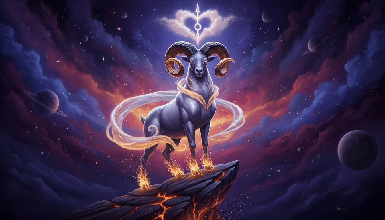 Aries Woman: Personality, Love, Career, and Traits. An in-depth look at the Arie — cosmic astrology digital illustration