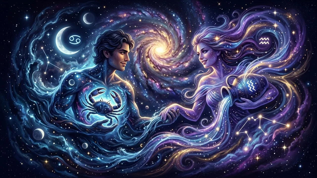 Cancer Man and Aquarius Woman Compatibility Overview
