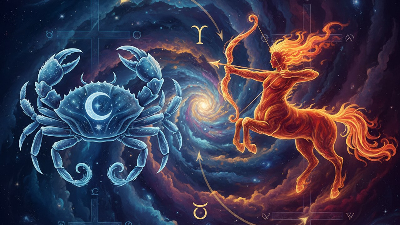 Cancer Man and Sagittarius Woman Compatibility Overview