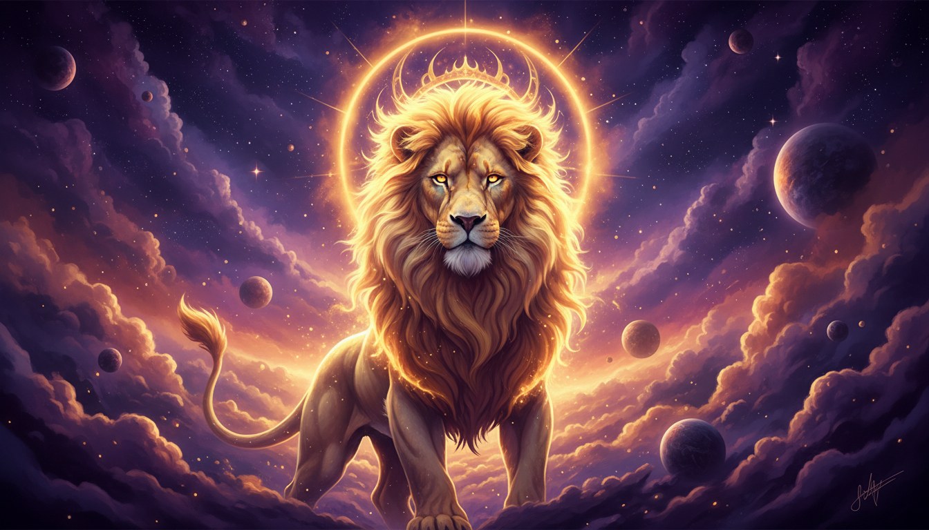 Leo Man Zodiac Sign: Dates, Element, Planet & Symbolism Explained. Discover the  — cosmic astrology digital illustration